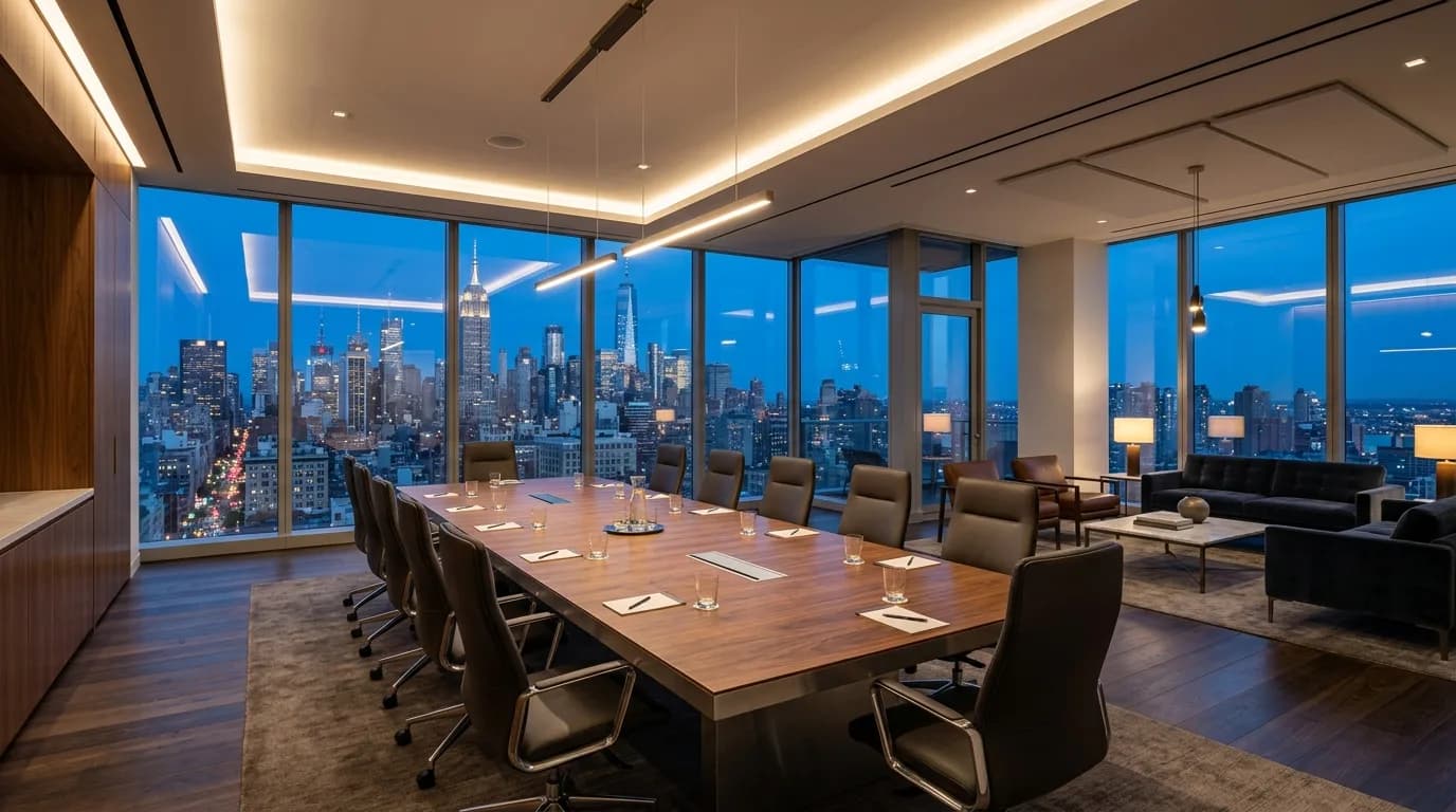 Mobiloitte USA executive consultation lounge and enterprise technology discussion setting
