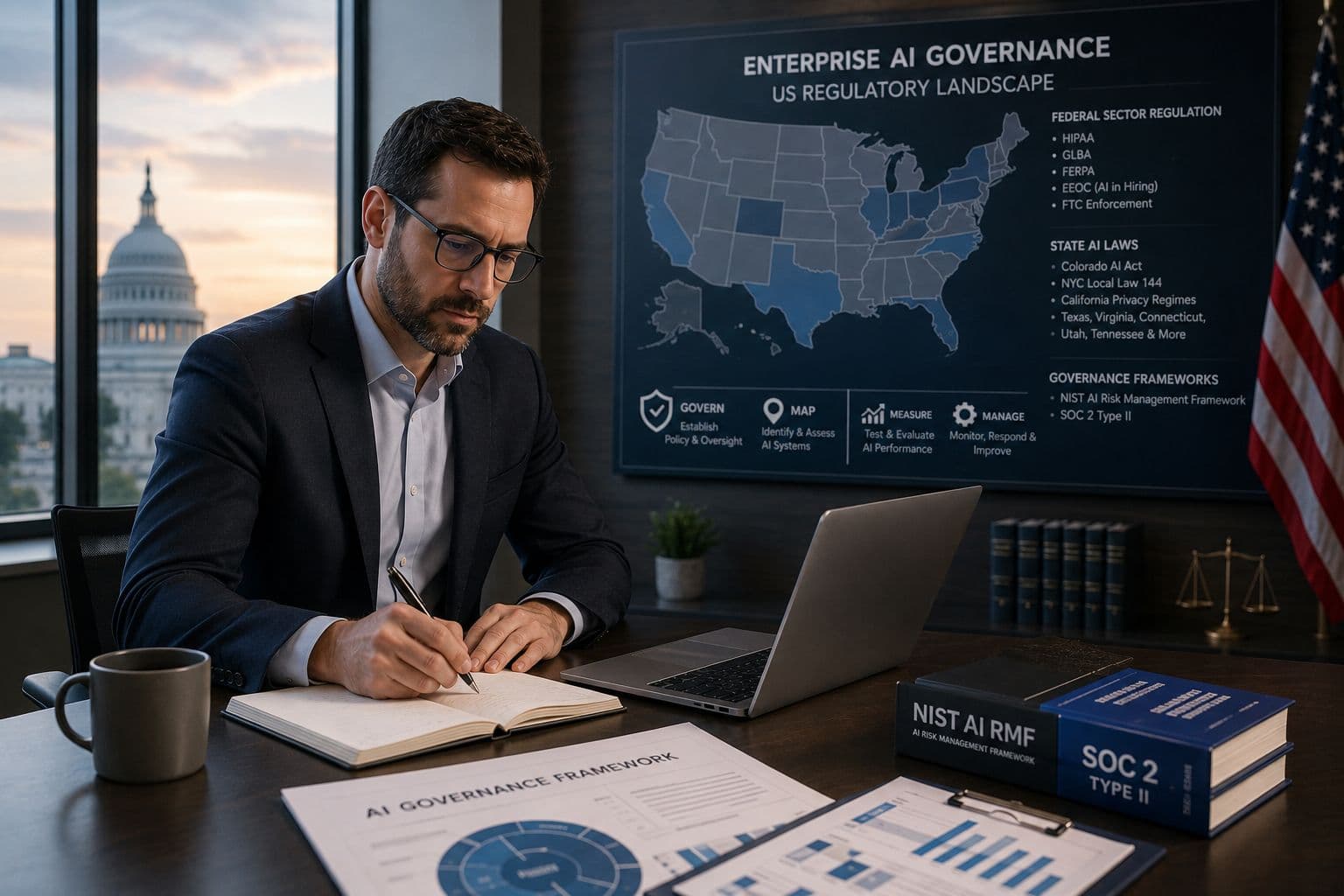 Enterprise AI Governance: Navigating US Sector and State Regulation